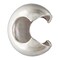 JewelrySupply Sterling Silver Crimp Covers 3mm - 4 Pack Jewelry Making Supplies Crimp Bead Covers for Bracelet Necklace DIY Findings